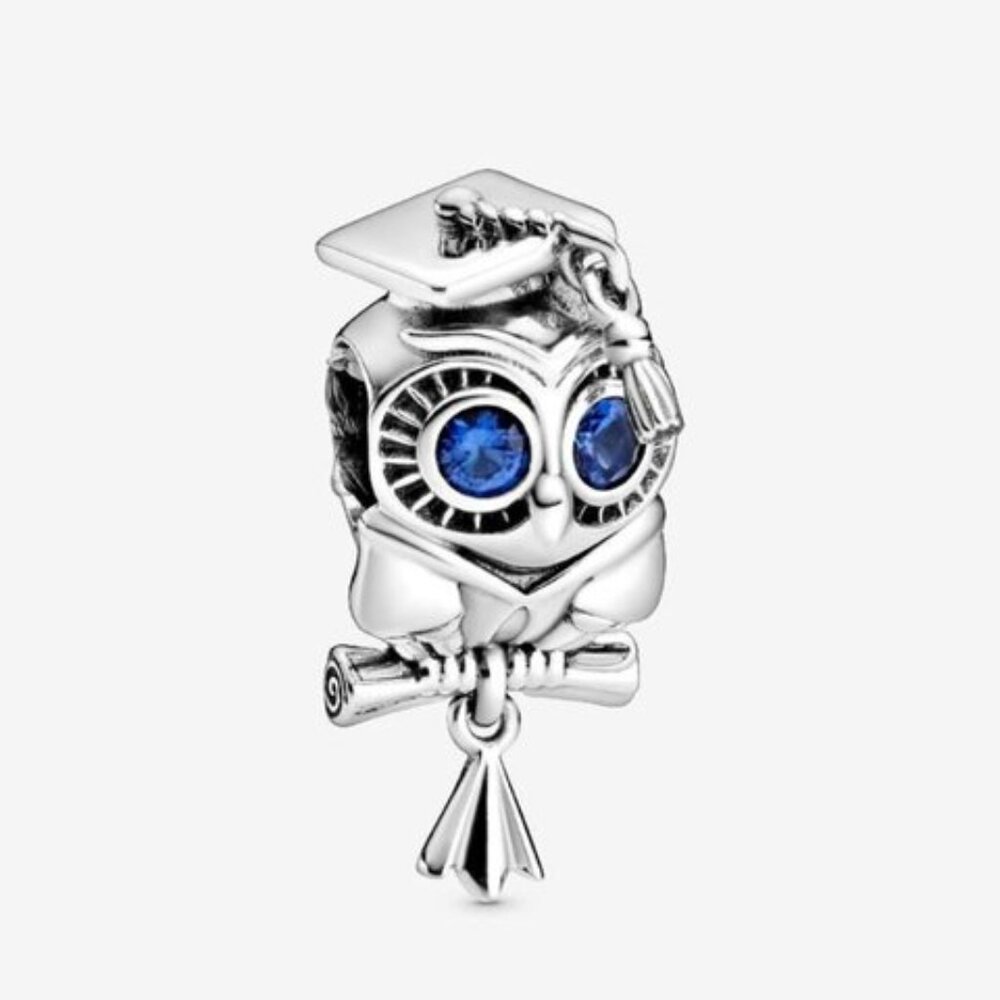Pandora Wise Owl Graduation Charm|Pendant